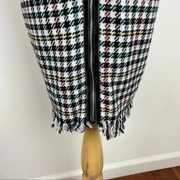Zara Multi-colored Checked Tweed Dress Size XS - Picture 9 of 12